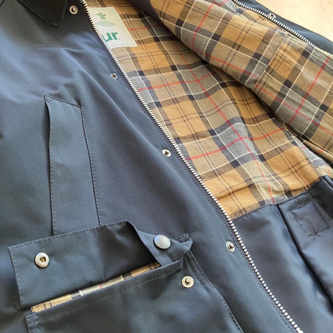 【美品】バブアー ビデイル SL 38 ネイビー 2レイヤー ノンオイル