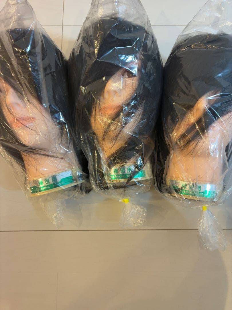 美容師国家試験 練習用 カットウィッグ 三矢 東京チャーム 新品３体セット