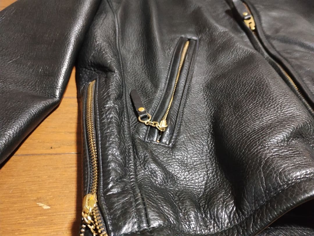 BEAMS PLUS 牛革シングルライダース L　USA製