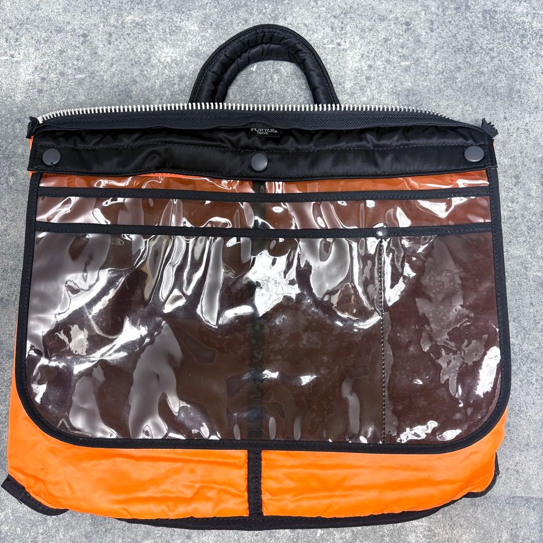 美品✨PORTER ポーター TANKER ショートヘルメットバッグ 黒