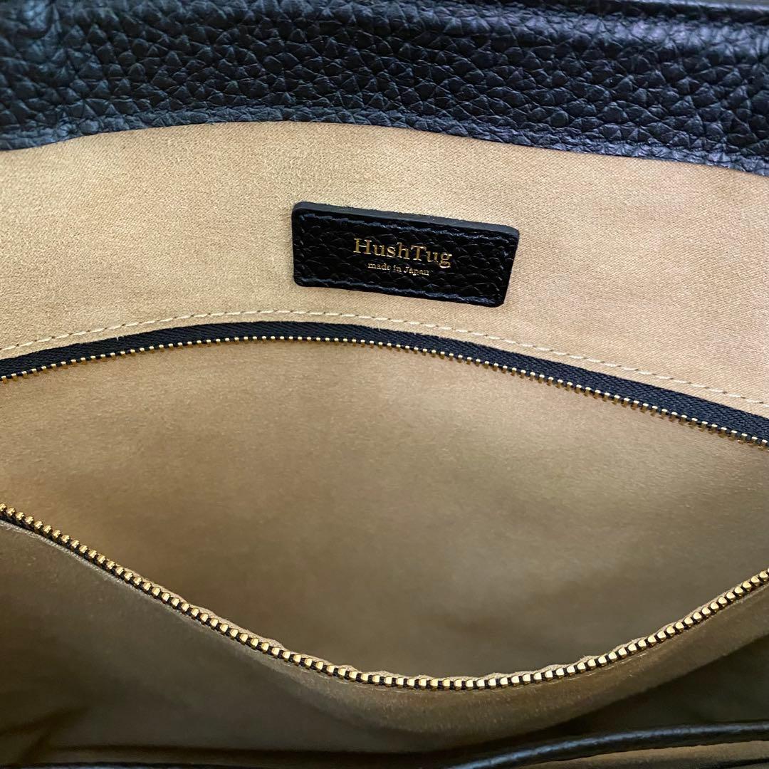 HushTug スマートトート ブラック 本革 姫路レザー トートバッグ