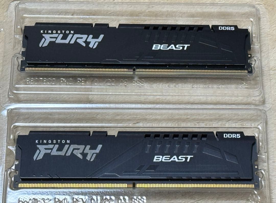 Kingston DDR5 32GB×2枚＝64GB 6000MHz/CL30