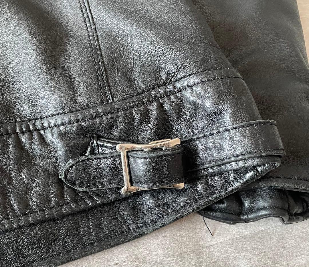 コ*ン様 国内正規品★ナノユニバース シープスキンレザー シングルライダースジャ