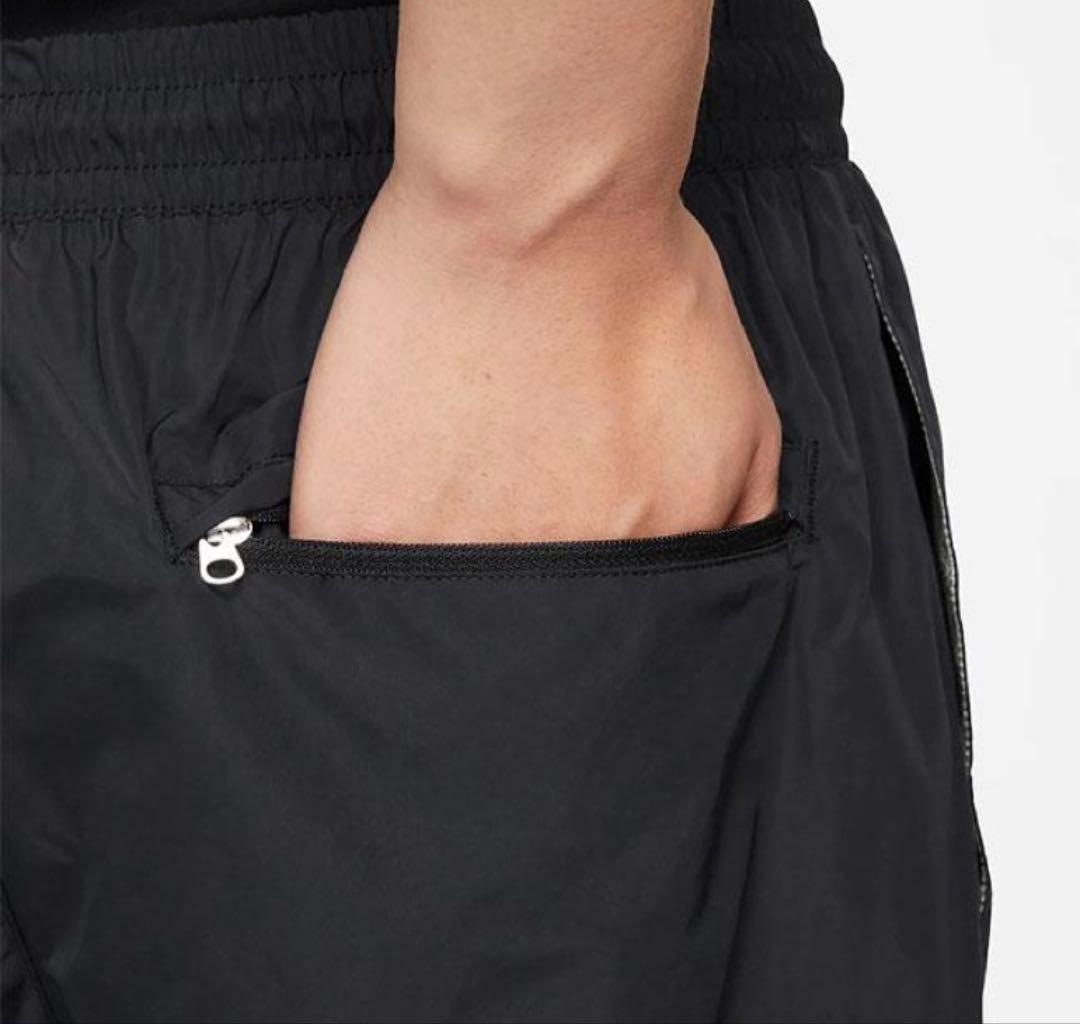 2XL ☆新品タグ付☆ ナイキ　ビッグスウッシュ ウーブンパンツ　ブラック　廃盤