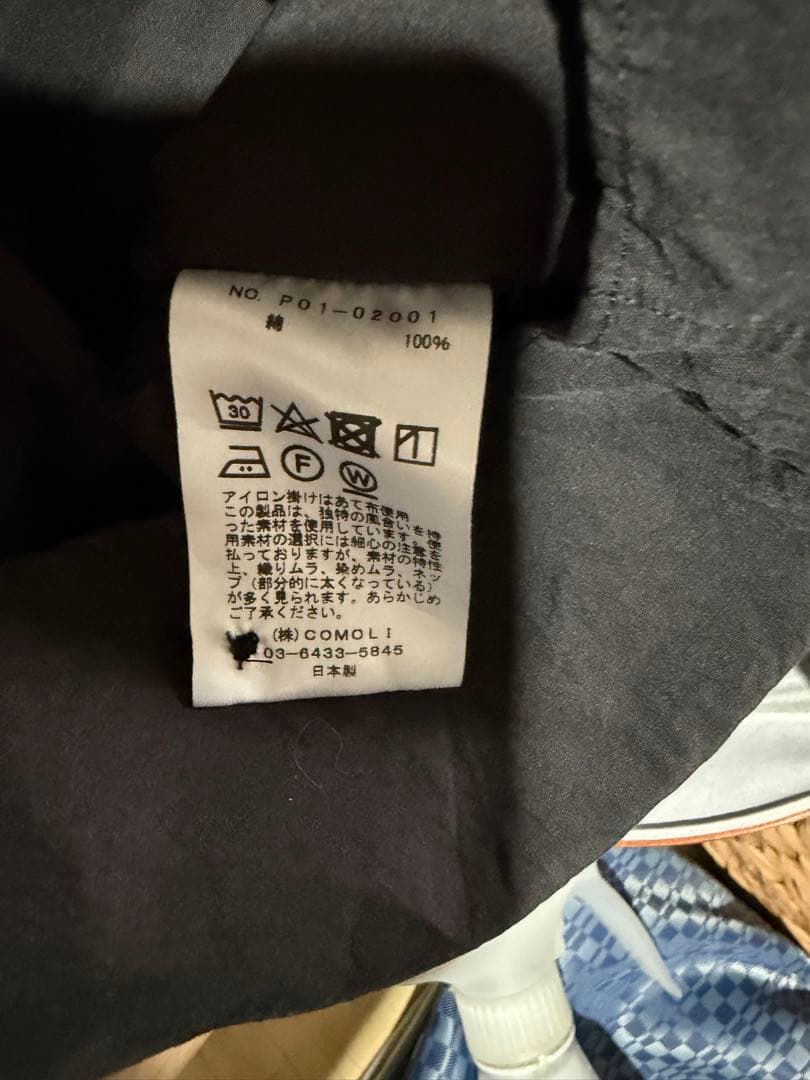 本店限定 COMOLI コモリシャツ ブラック サイズ2 旧型