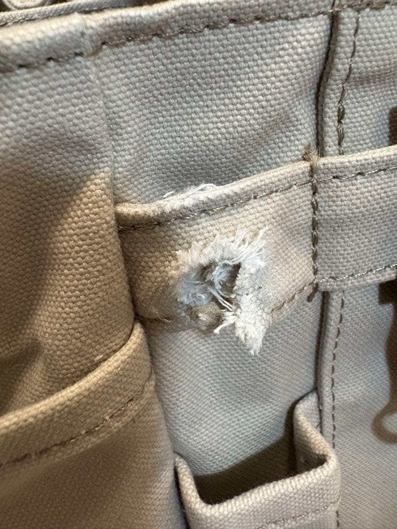 カワニシカバン　帆布　グレーブ　グレー