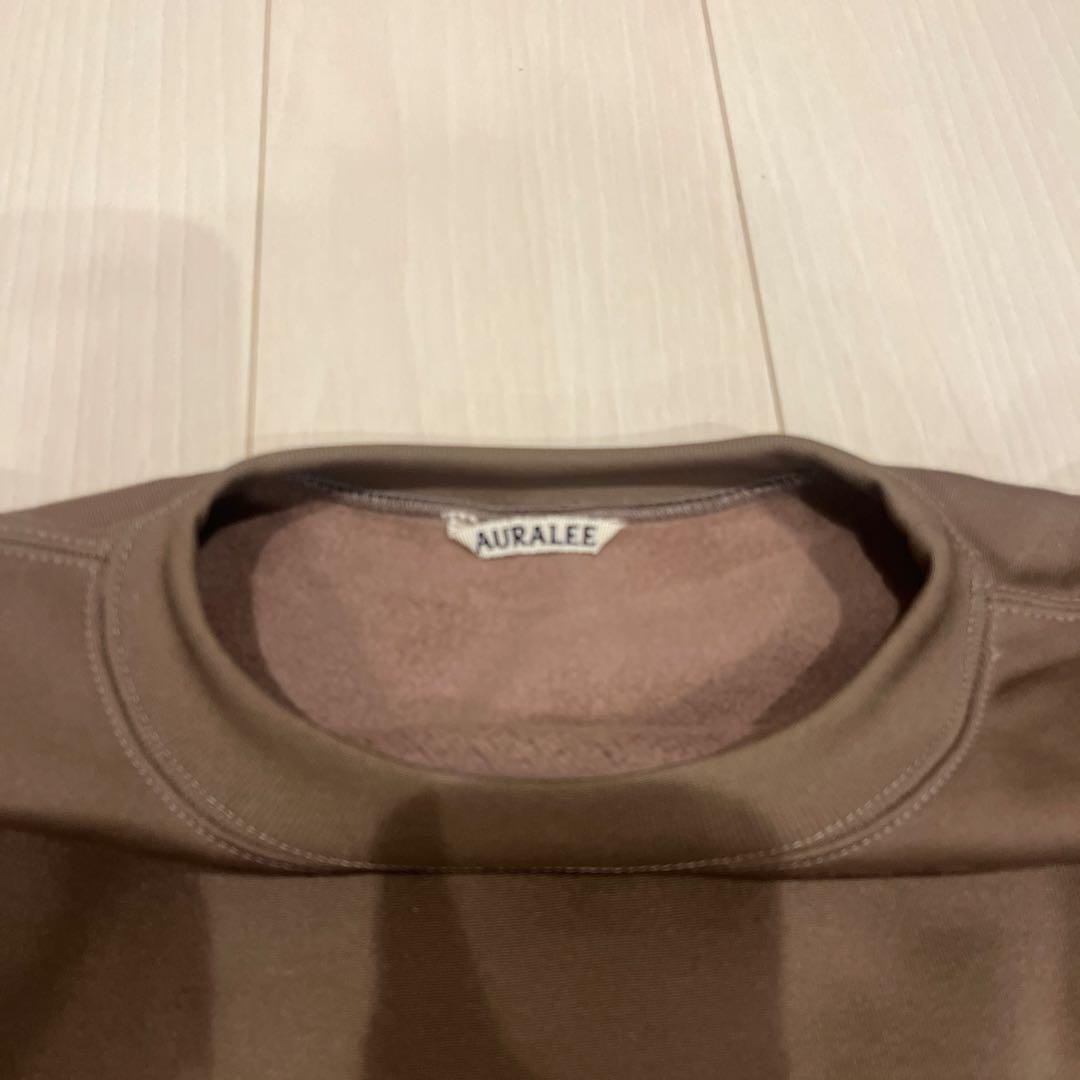 新品AURALEE ブラウン スウェット