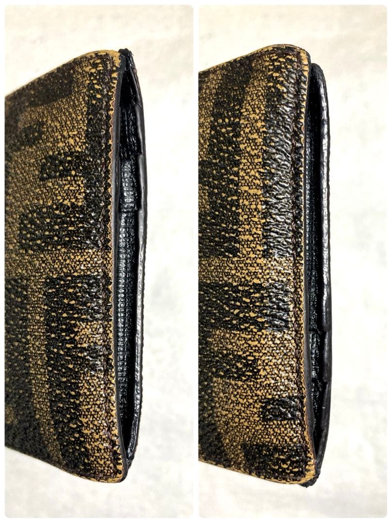 FENDI フェンディ　ズッカ柄　マネークリップカードケース