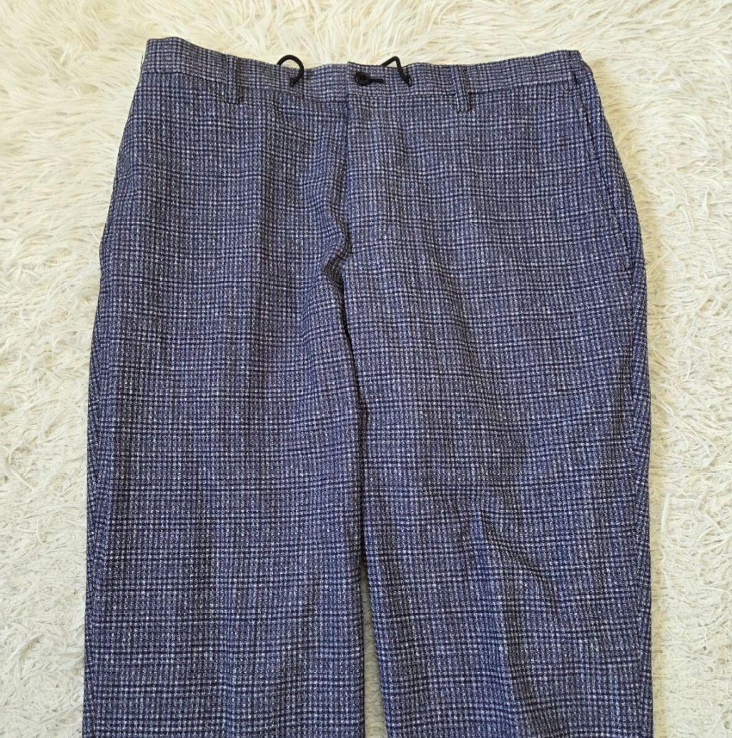 パジャマスーツAOKI シアサッカー ストレッチ セットアップネイビー