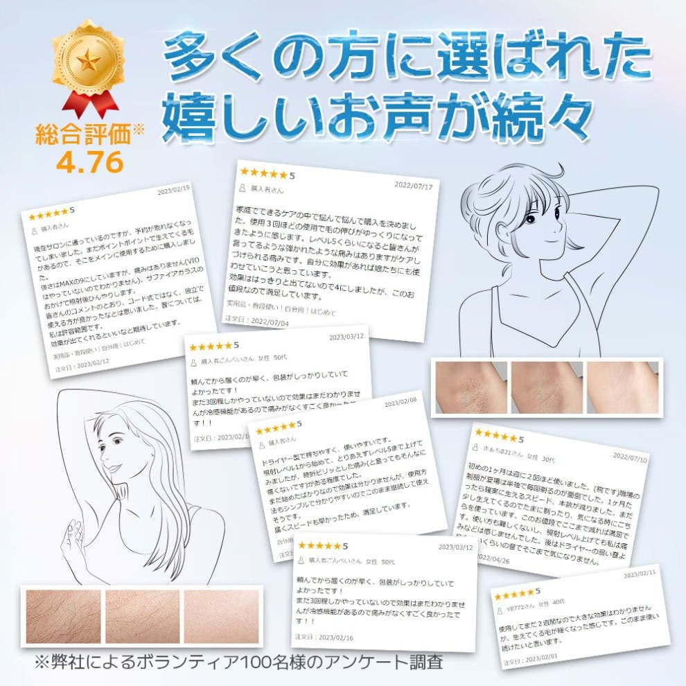 美品 サーリシ sarlish IPLサファイア冷却脱毛器 AI06