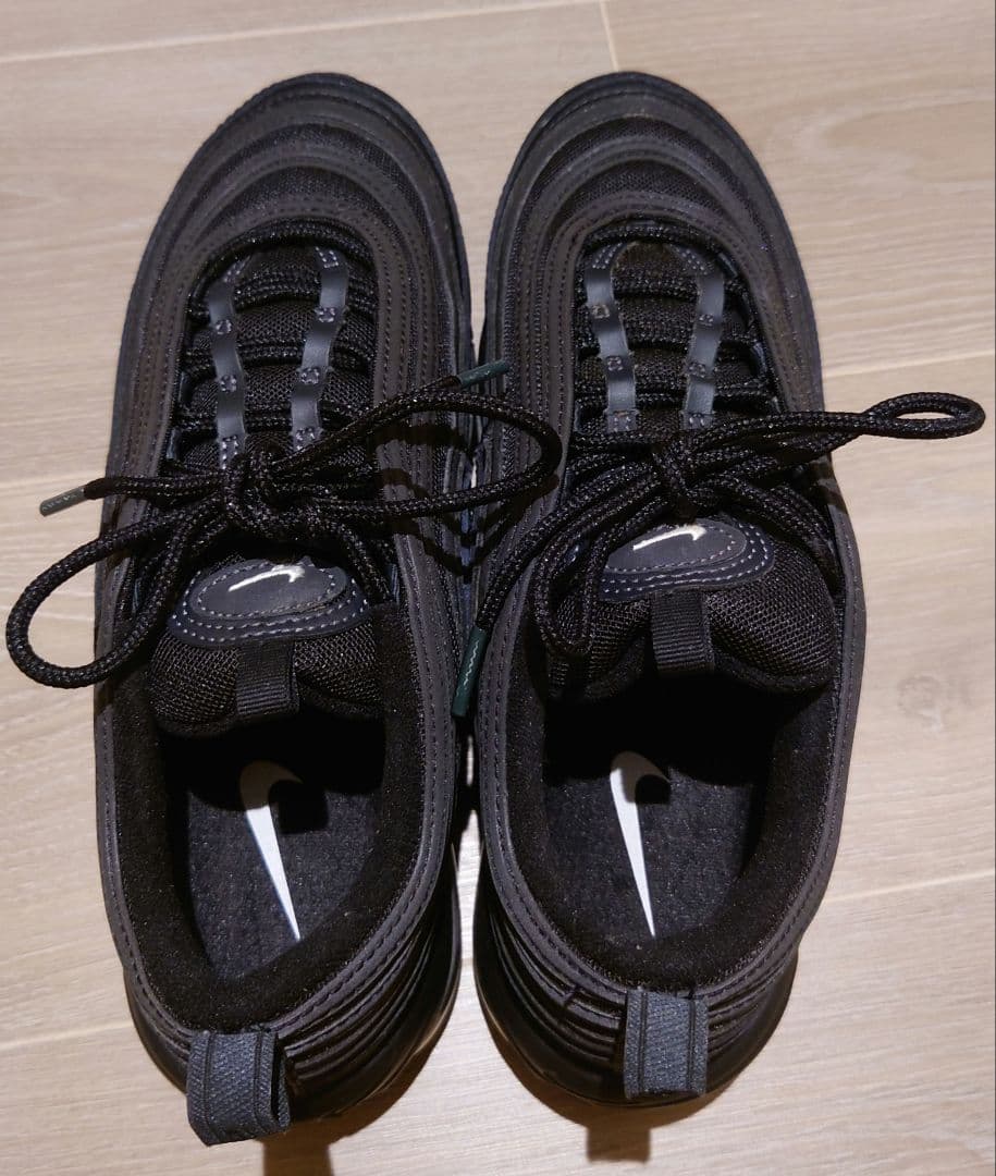 ナイキ エアマックス97 ブラック ホワイト アンスラサイト 25cm 黒
