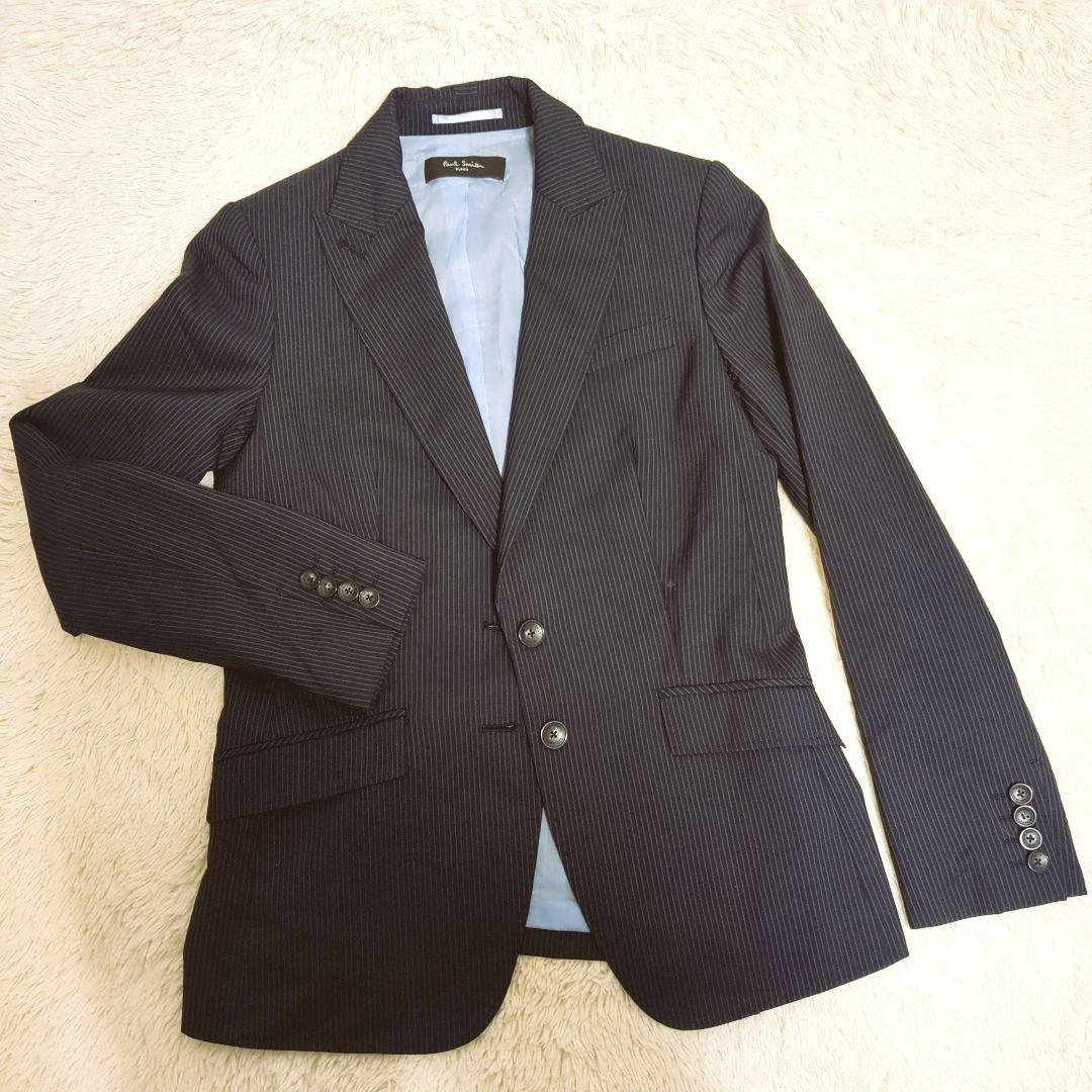 【訳アリ】ポールスミス　ブラックレーベル　スカートセットアップ ストライプ　L