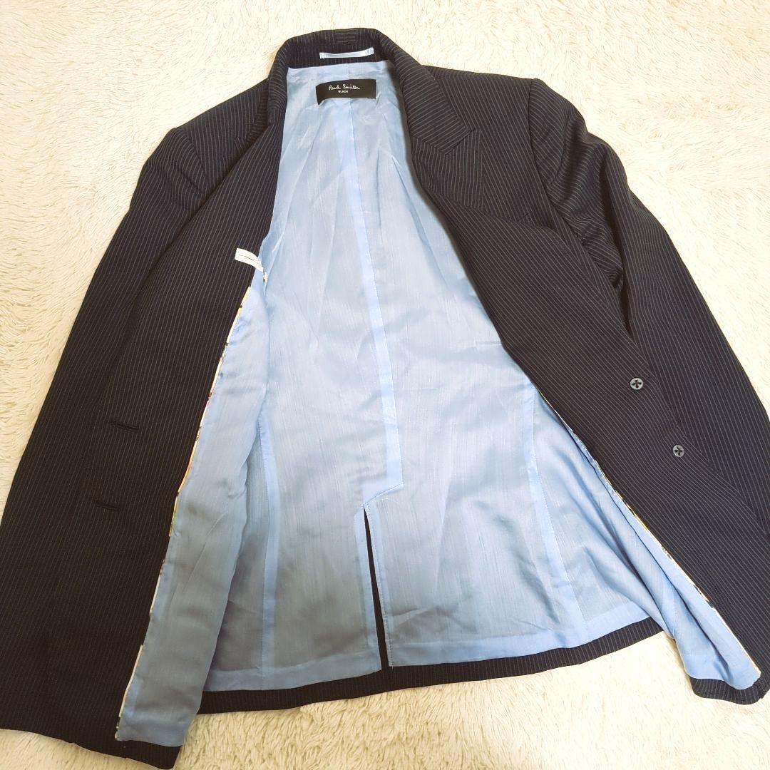 【訳アリ】ポールスミス　ブラックレーベル　スカートセットアップ ストライプ　L