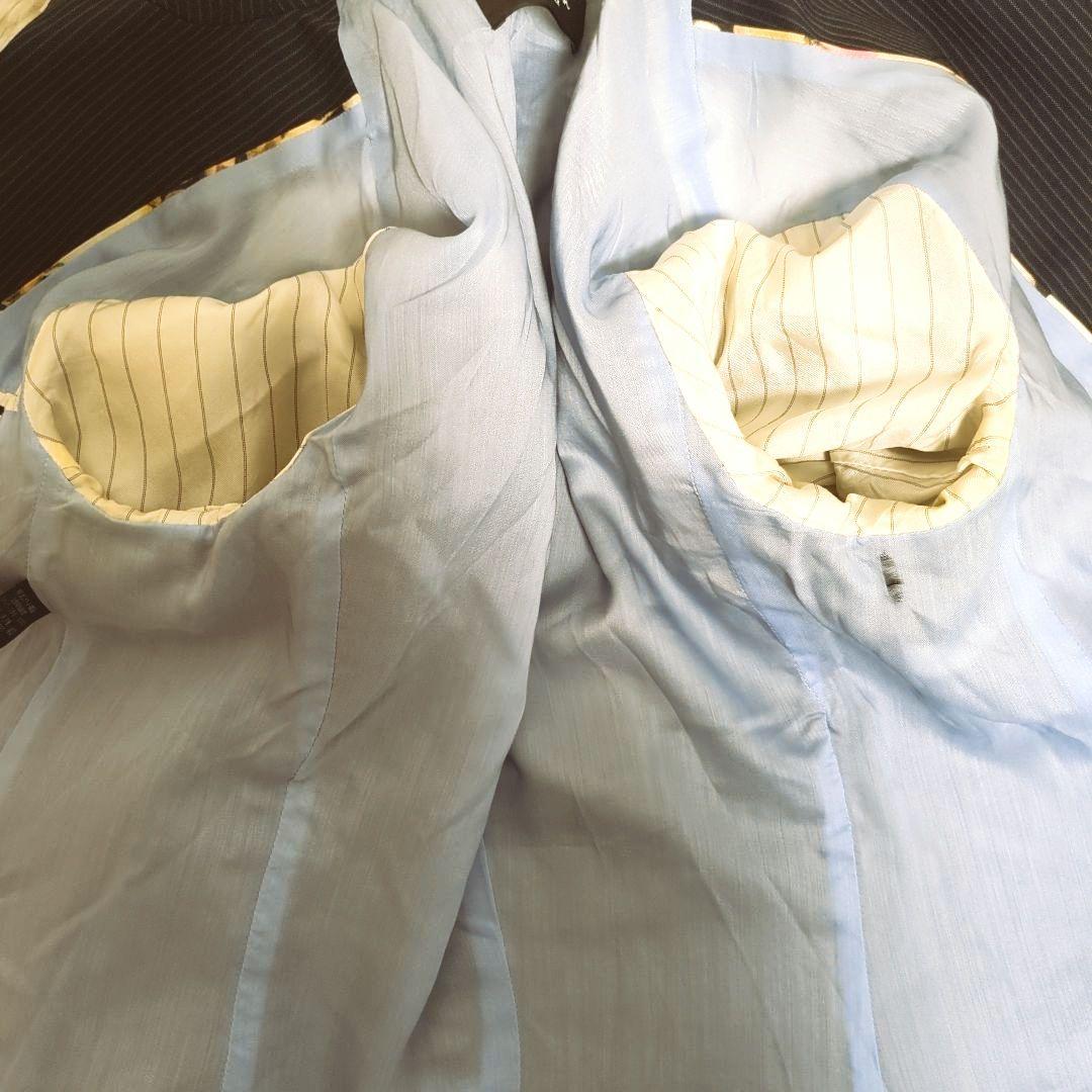 【訳アリ】ポールスミス　ブラックレーベル　スカートセットアップ ストライプ　L