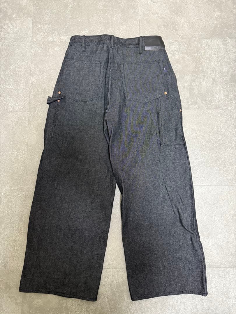 パンツ Japanese Double Knee Denim Pants - Black