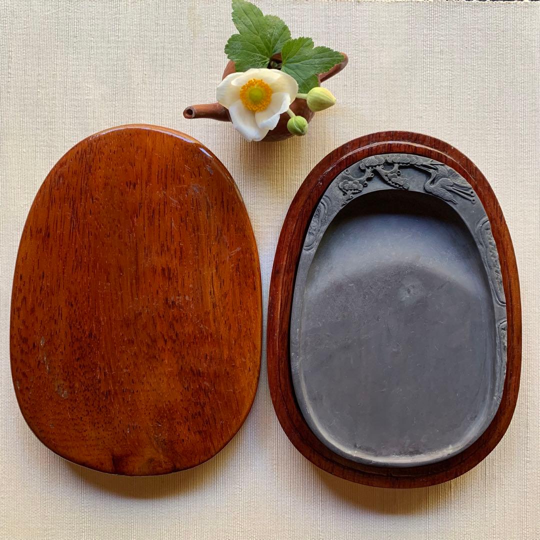 使い勝手良し♡古風なデザイン端渓硯