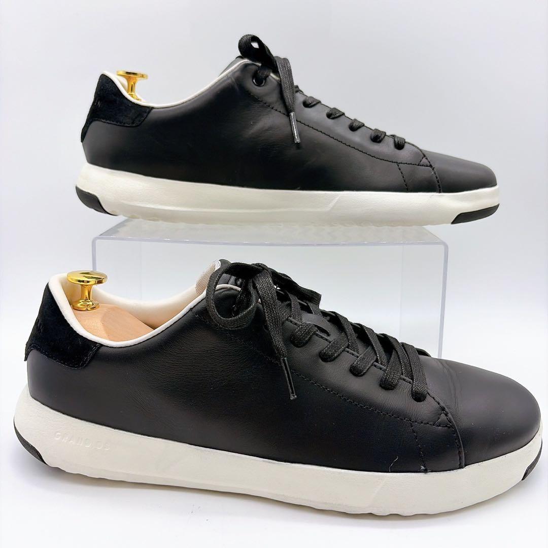 【りすす】COLEHAAN コールハーン 27.5 レザースニーカー 黒
