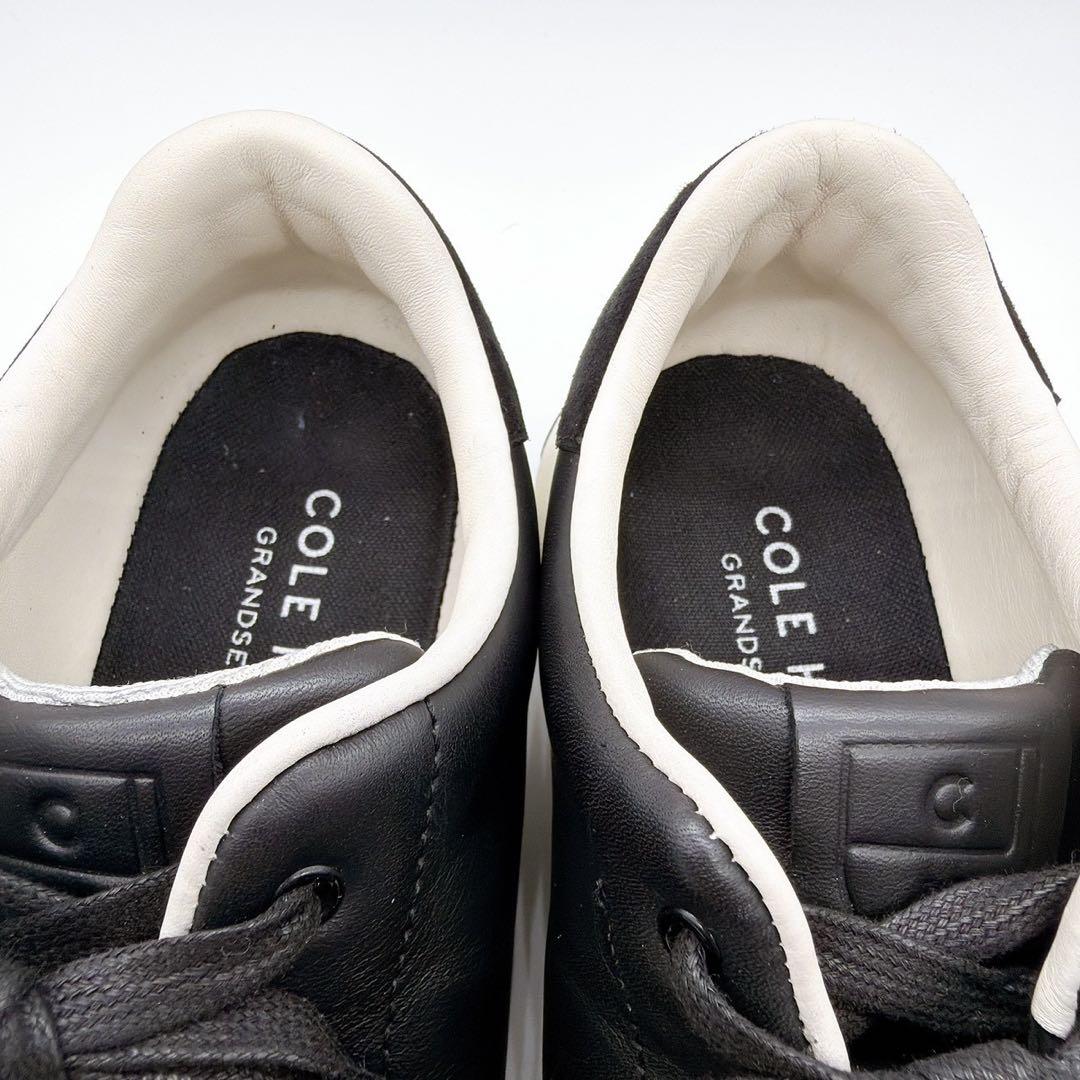 【りすす】COLEHAAN コールハーン 27.5 レザースニーカー 黒