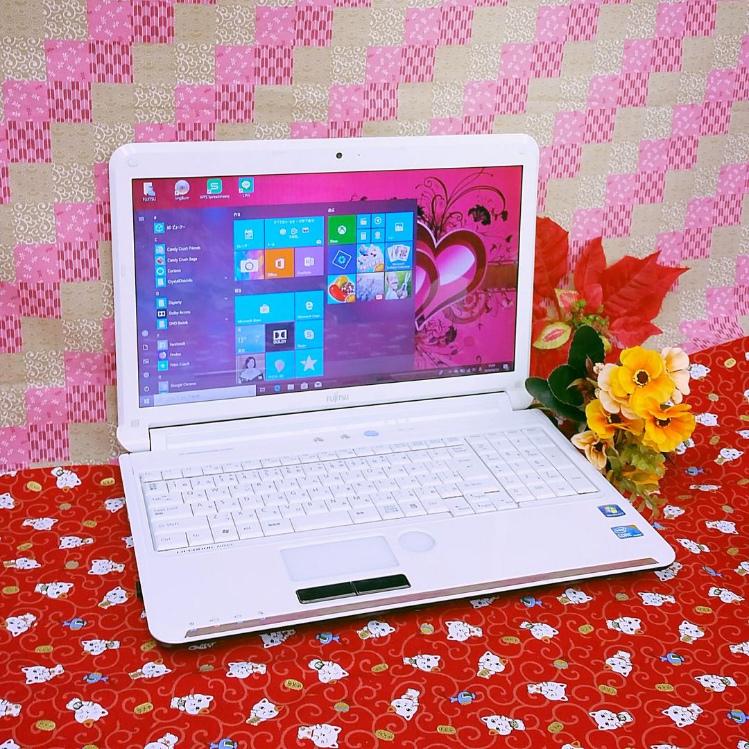 極上品！2世代Corei5！カメラ搭載！富士通！ブルーレイ!Win10！動画編集