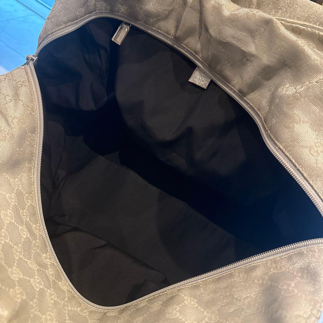 GUCCI シルバー ボストンバッグ