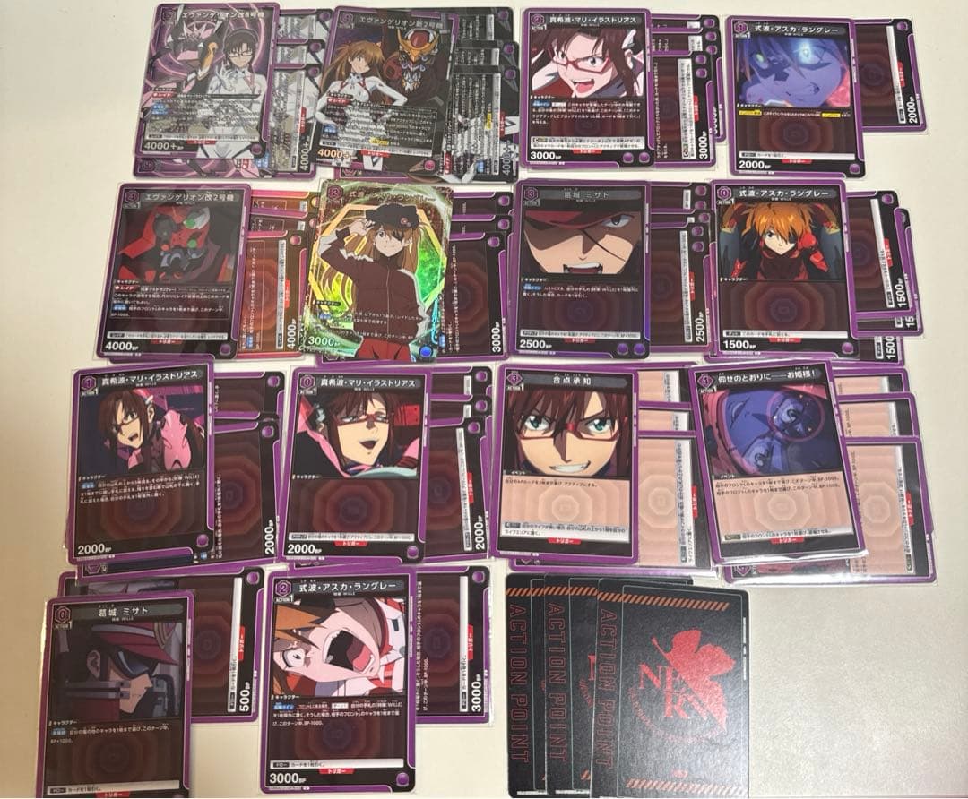 ユニオンアリーナ エヴァンゲリオンWILLE デッキ　紫 パラレルあり