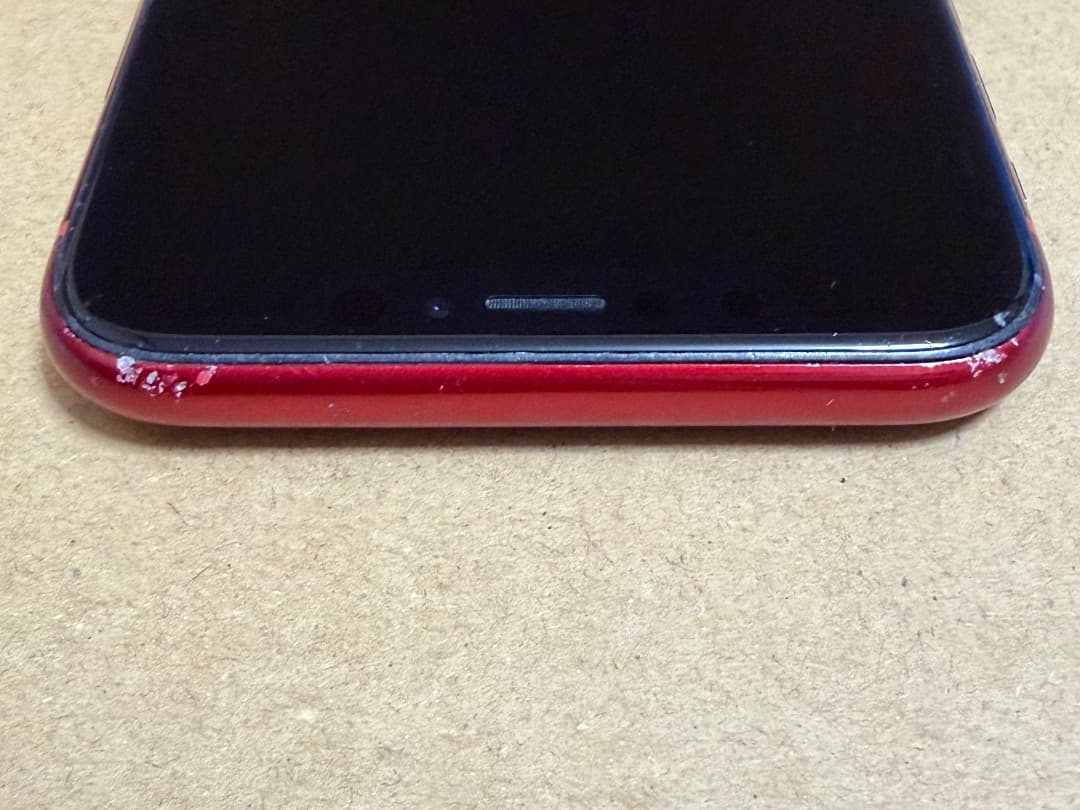 【ジャンク品】iPhoneXR 128GB レッド SIMフリー