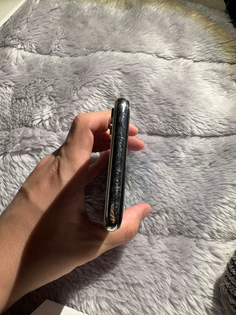 iPhone X ホワイト 64GB バッテリー残量100% 画面ひび割れ