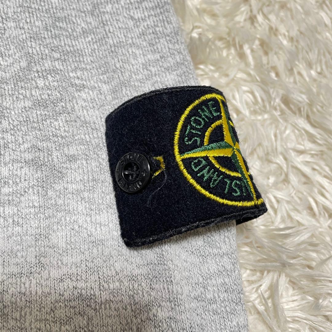 STONE  クルーネック ニットセーター ライトグレー　XLサイズ