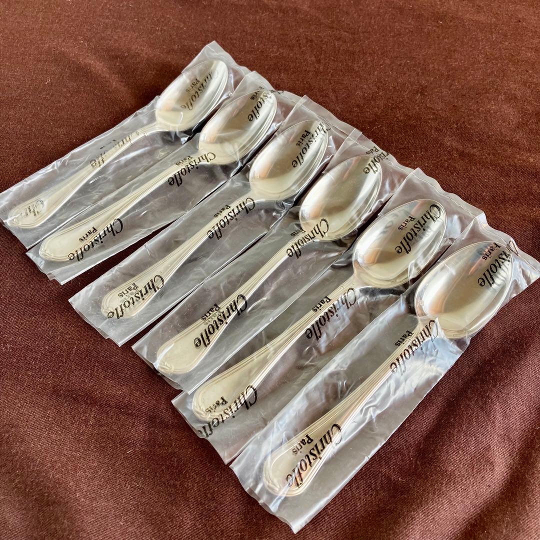 未使用 Christofle スプーン 6本 クリストフル