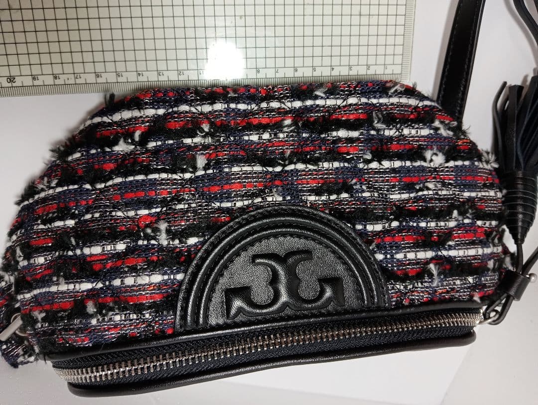 トリーバーチ　61482 FLEMING TWEED BAG ウエストバッグ