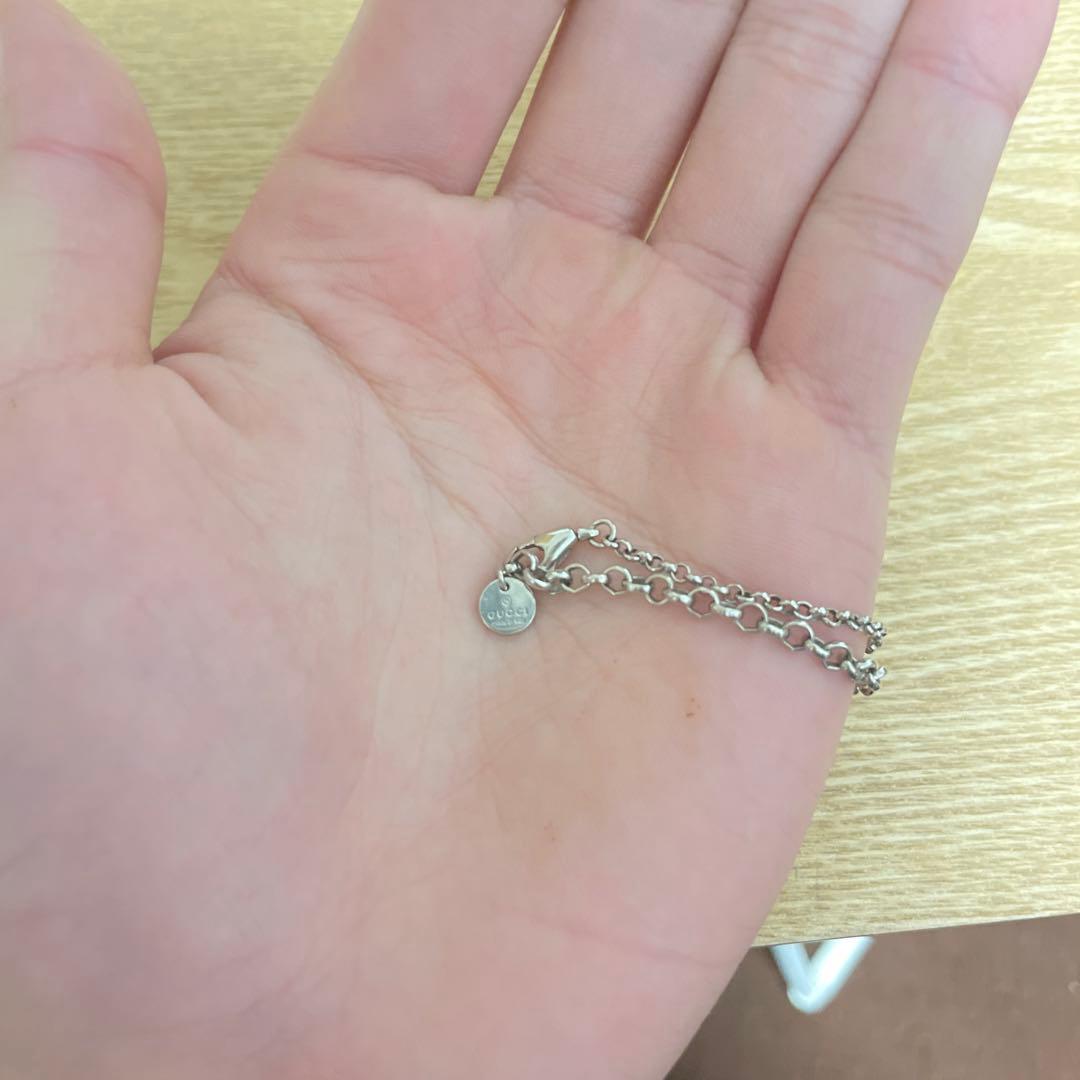 【値下げ交渉⭕️】GUCCIシルバー チェーンネックレス