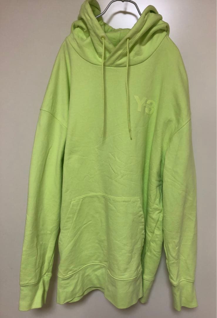 Y-3 CLASSIC CHEST LOGO HOODIE Lサイズ イエロー