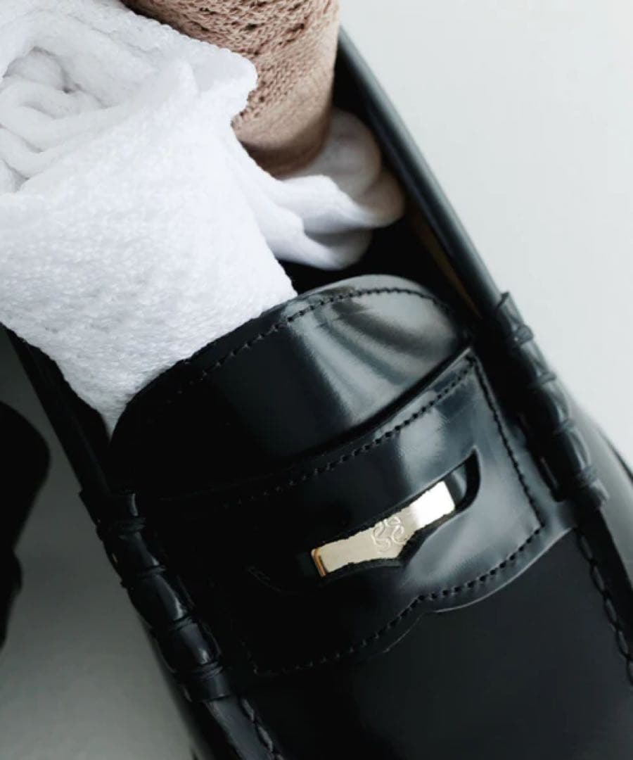 HARUTA（ハルタ）for SALON別注ガラス レザーローファー