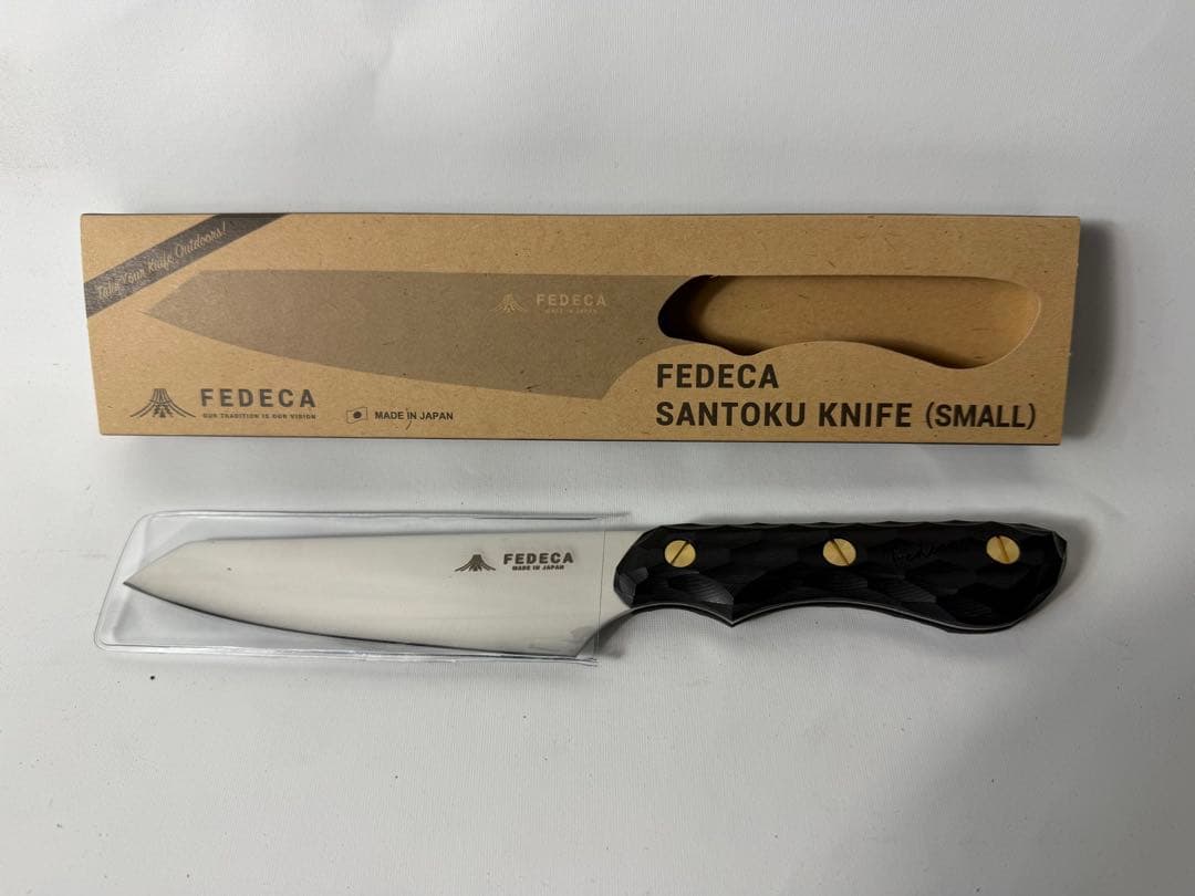 【新品】FEDECA フェデカ　三徳包丁　小　名栗ブラック