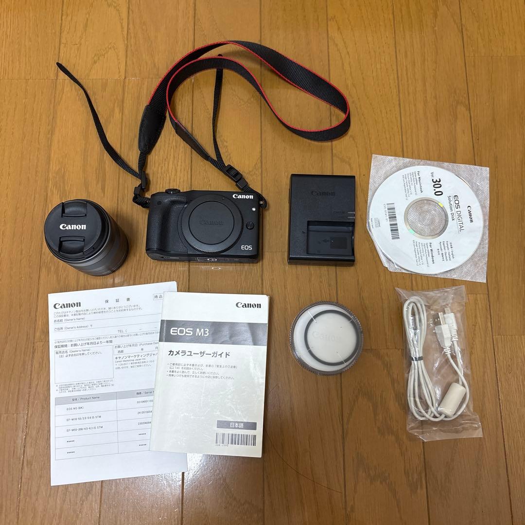 【充電器付き】キヤノン EOS M3 ミラーレスカメラ　カメラ初心者