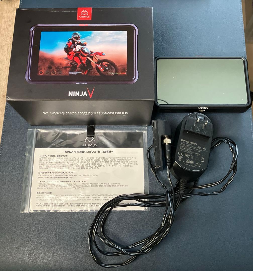 ATOMOS NINJA Ⅴ HDRモニタレコーダー、他(ケージ、SSDなど)