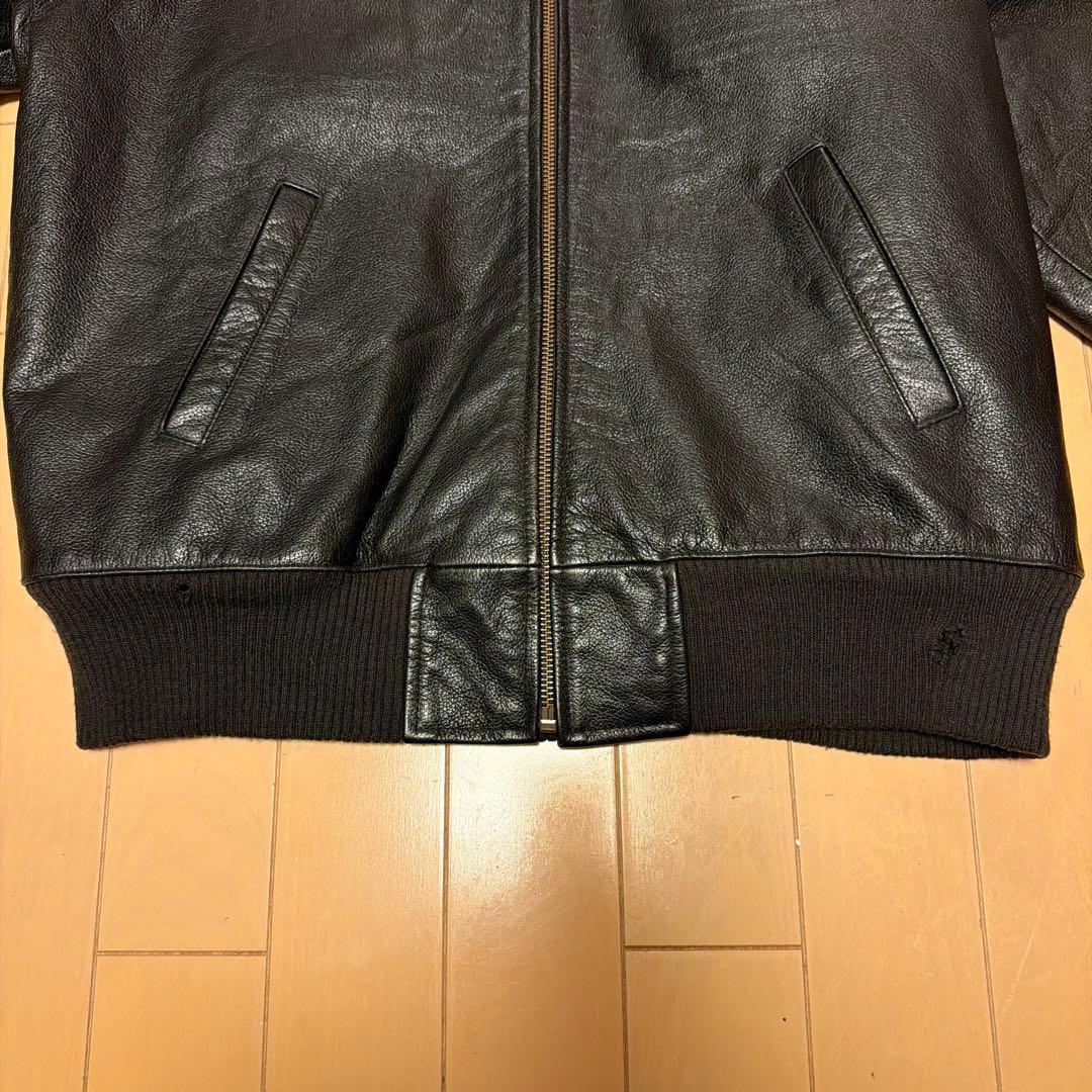 Old GAP 黒 フライト　レザージャケット
