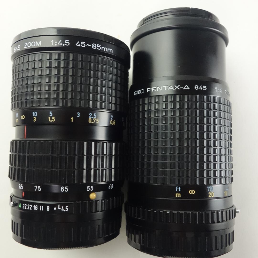 PENTAX 645 カメラ + 45-85mm ズーム + 200mm F4