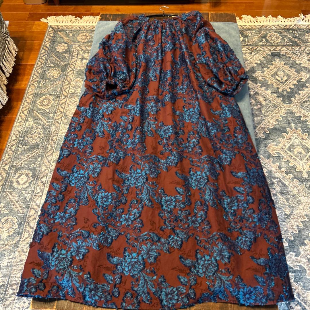 【mag.byc】ジャカードボリュームワンピース