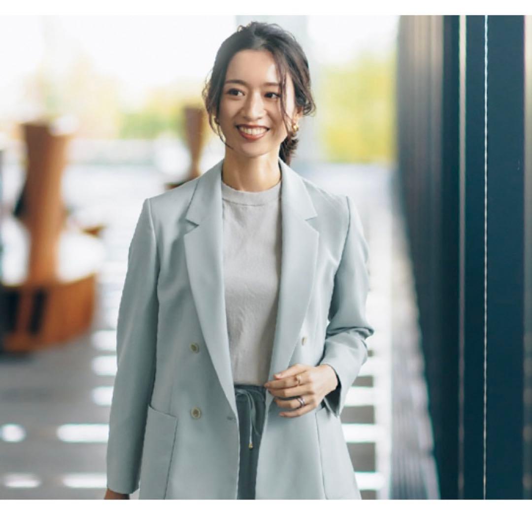 【タグ付】AOKI＆Oggiコラボ　ダブルジャケット テーパードパンツ