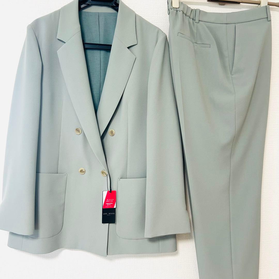 【タグ付】AOKI＆Oggiコラボ　ダブルジャケット テーパードパンツ