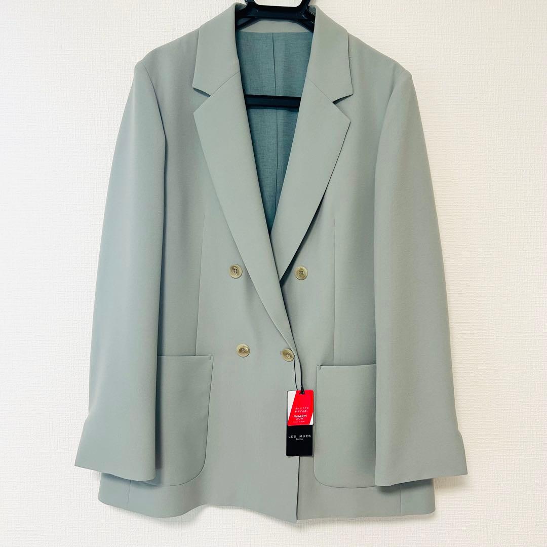 【タグ付】AOKI＆Oggiコラボ　ダブルジャケット テーパードパンツ