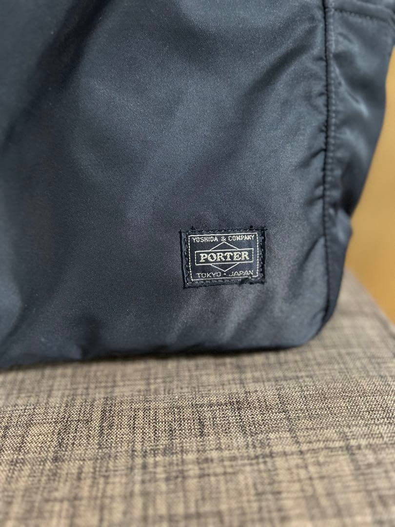 極美品◼️PORTER ポーター　CREAM TOTE BAG クリーム　黒