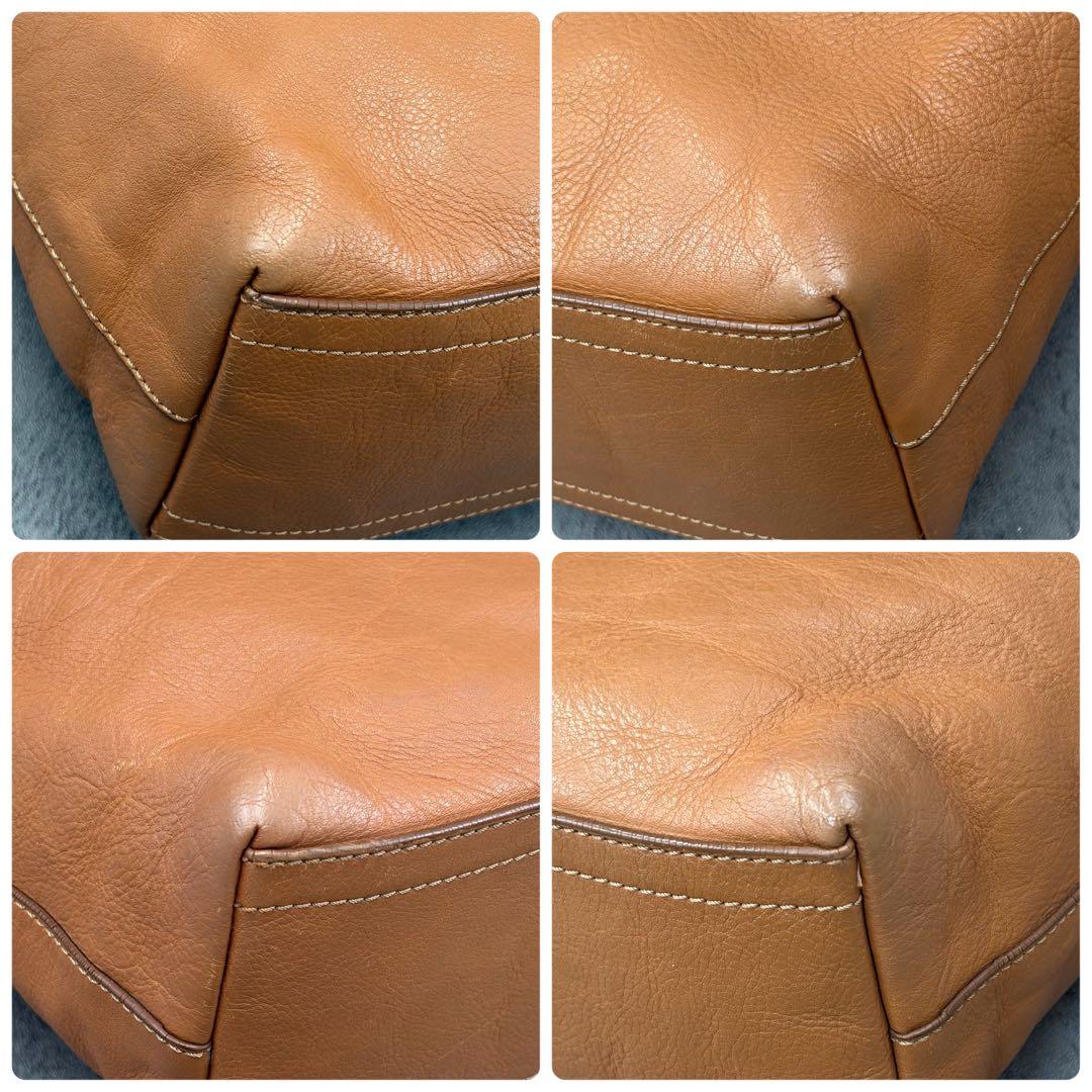 美品 コーチ ヘリテージ ショルダーバッグ 斜め掛け レザー メンズ 茶 ロゴ