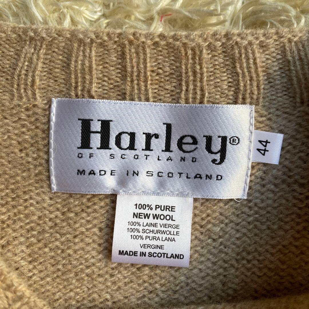 【美品】ハーレーオブスコットランド 44サイズ シャギードック ニット セーター