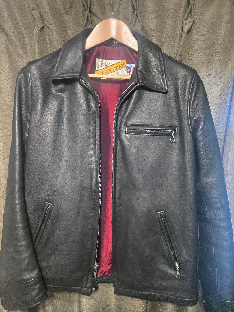 Schott×BEAUTY&YOUTH シングルライダース　黒/サイズ40