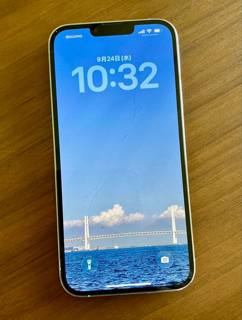 iPhone13 Pro Max 128GB シルバー SIMフリー　画面割れ
