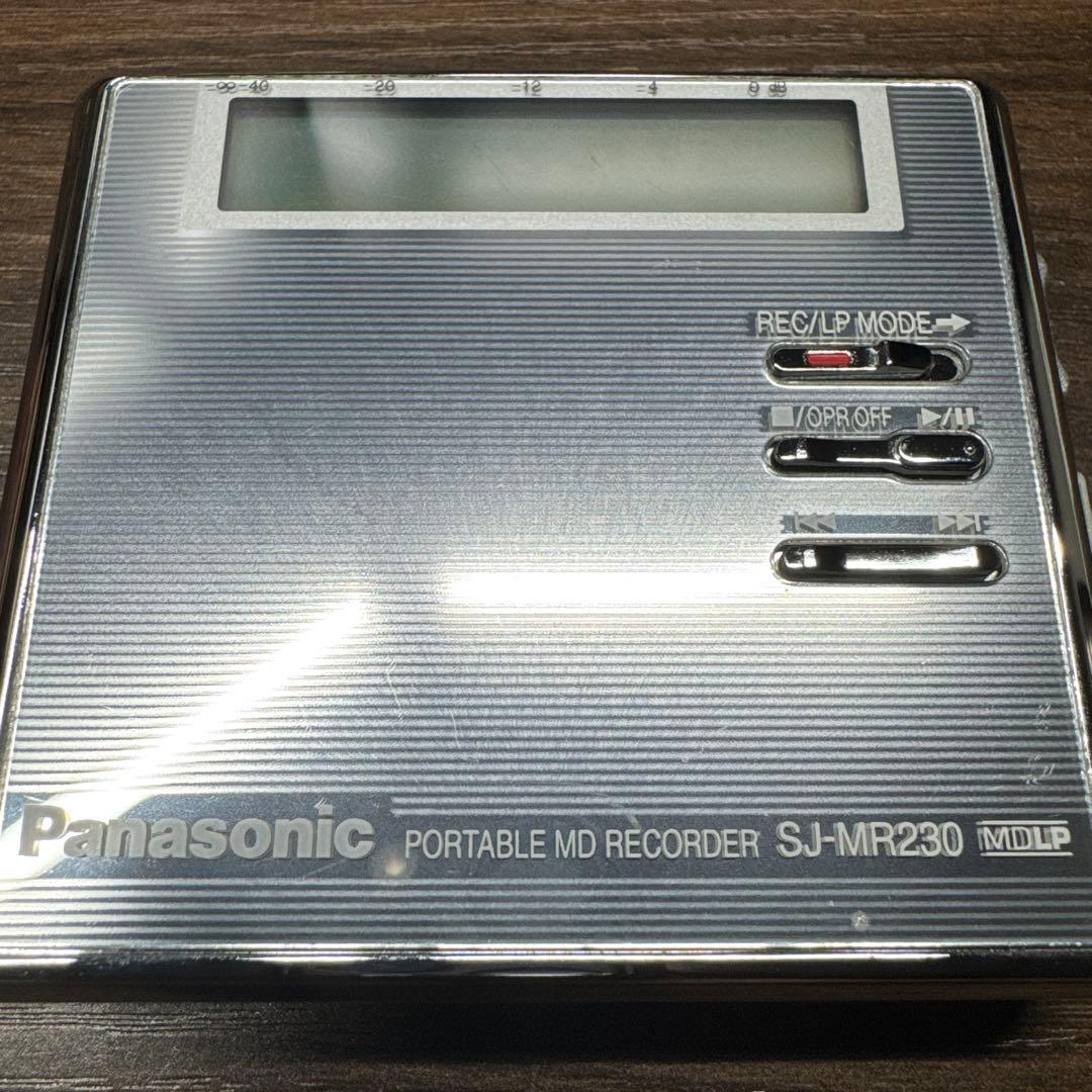 Panasonic ポータブルMDプレイヤー SJ-MR230 録音・再生