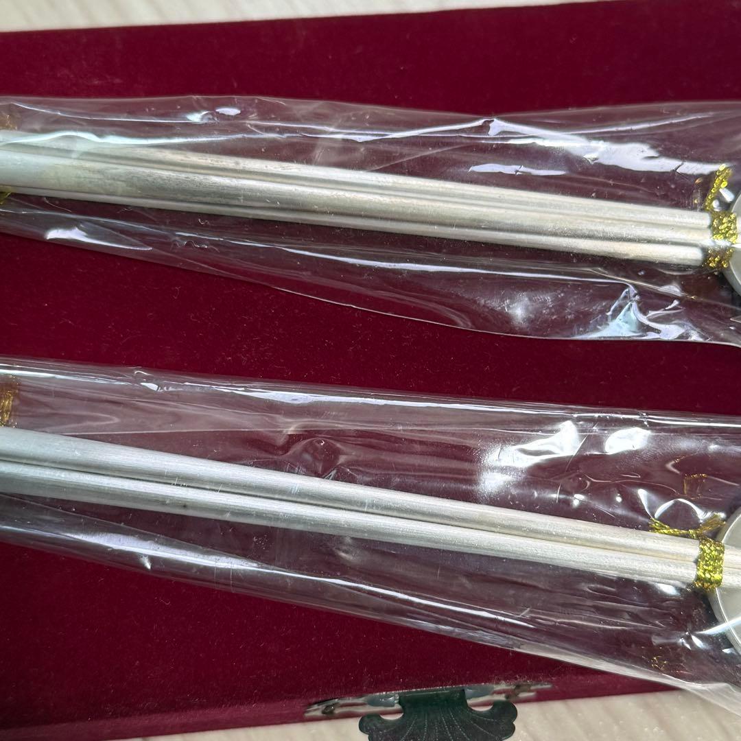 【新品】銀 AG800 94gx2 箸 スプーン カトラリー 中国 韓国