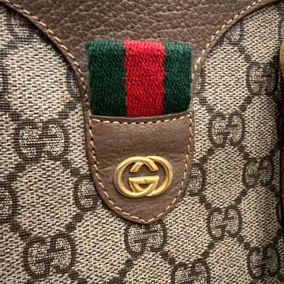 グッチ GUCCI シェリーライン オールドグッチ ミニボストン GGスプリーム